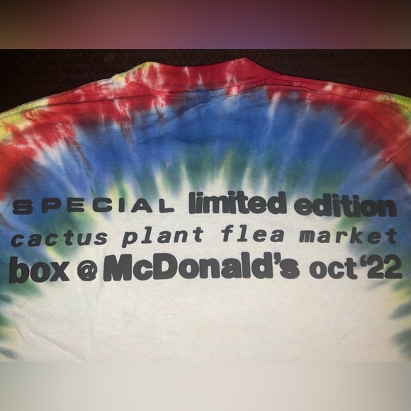 Cactus Plant Flea Market x MCDONALDS Cactus Buddy & Friends Tie Dye TShirt - Picture 5 of 10